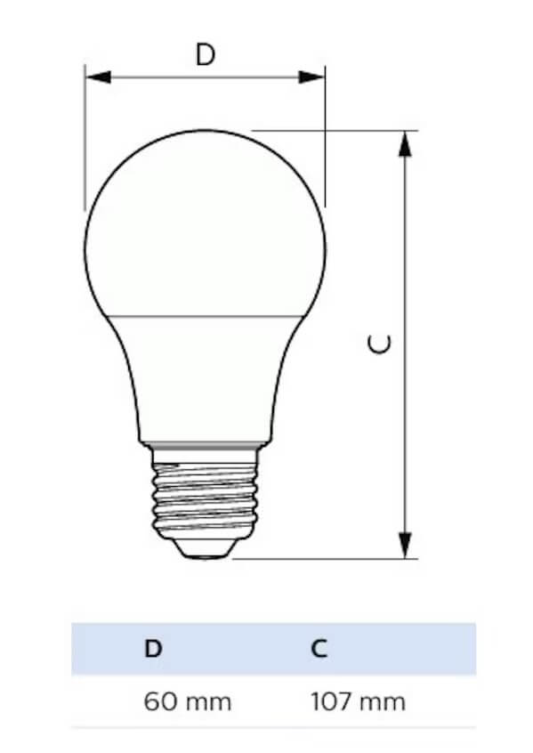 Led-lamppu Philips LEDbulb, E27, 3000K, 8W, 806lm, 12kpl