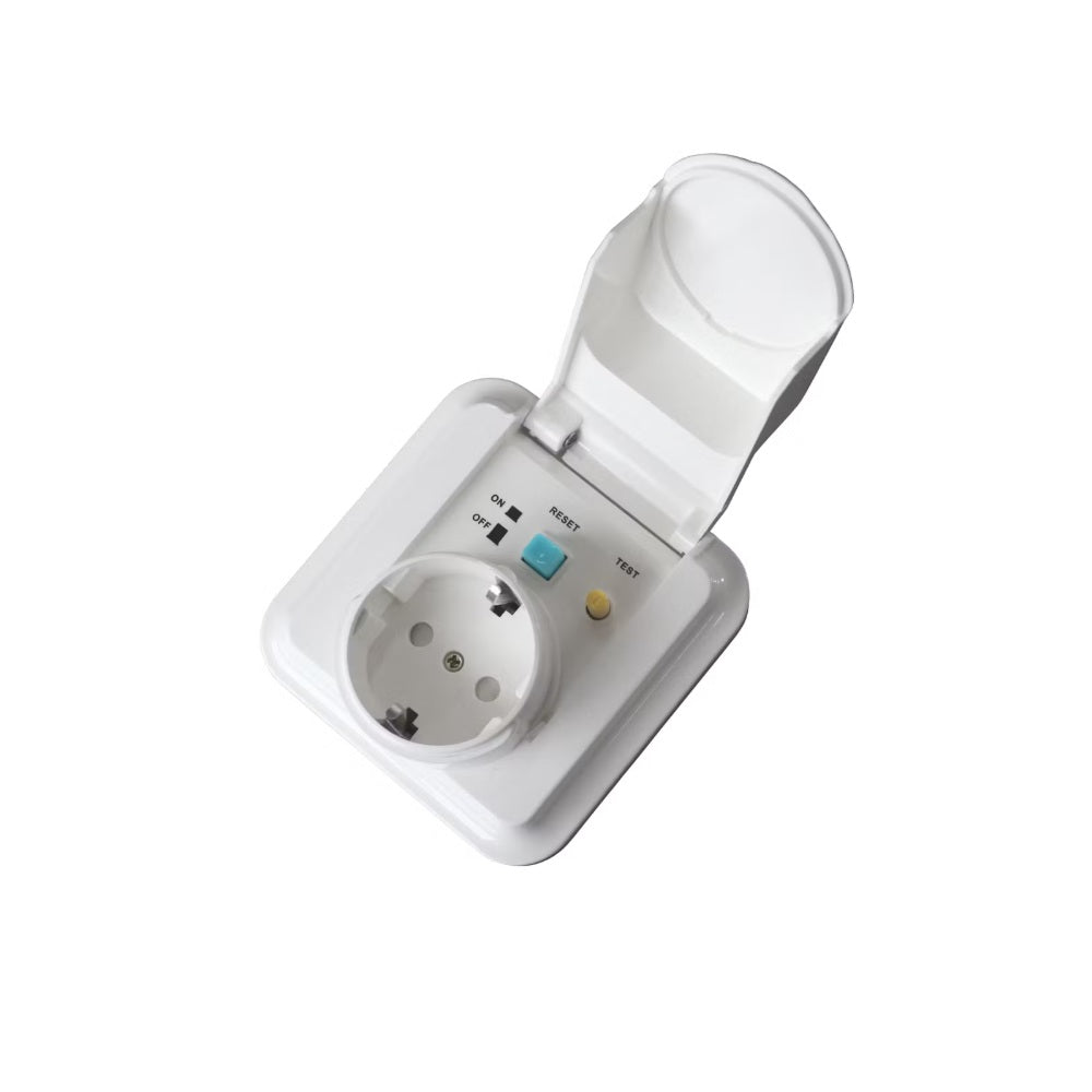 Vikavirtapistorasia Opal, IP44, 30mA, 16A, uppo