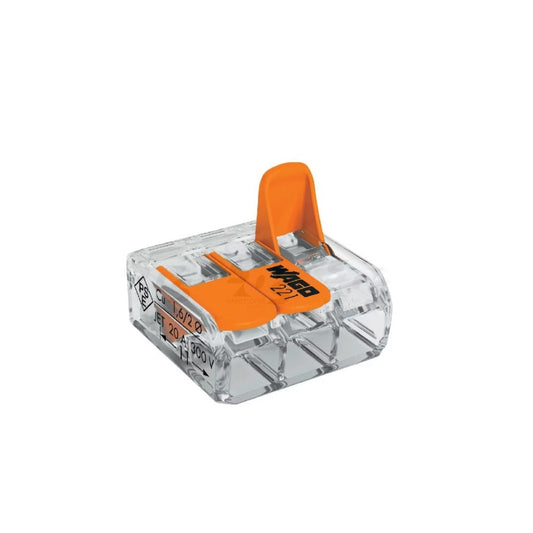 Wago 3-napainen rasialiitin vipu Wago 221-413, 0.14-4mm²