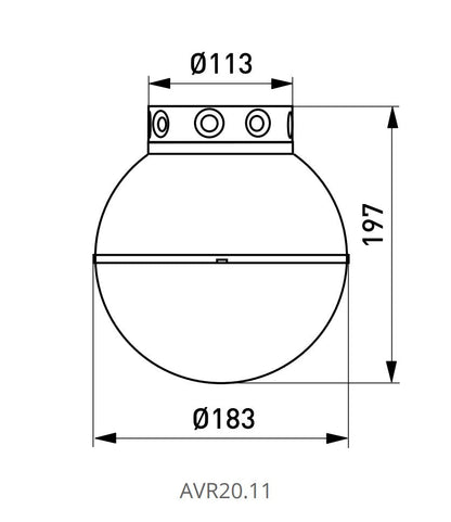Yleisvalaisin Ensto AVR20.1, E27, IP44