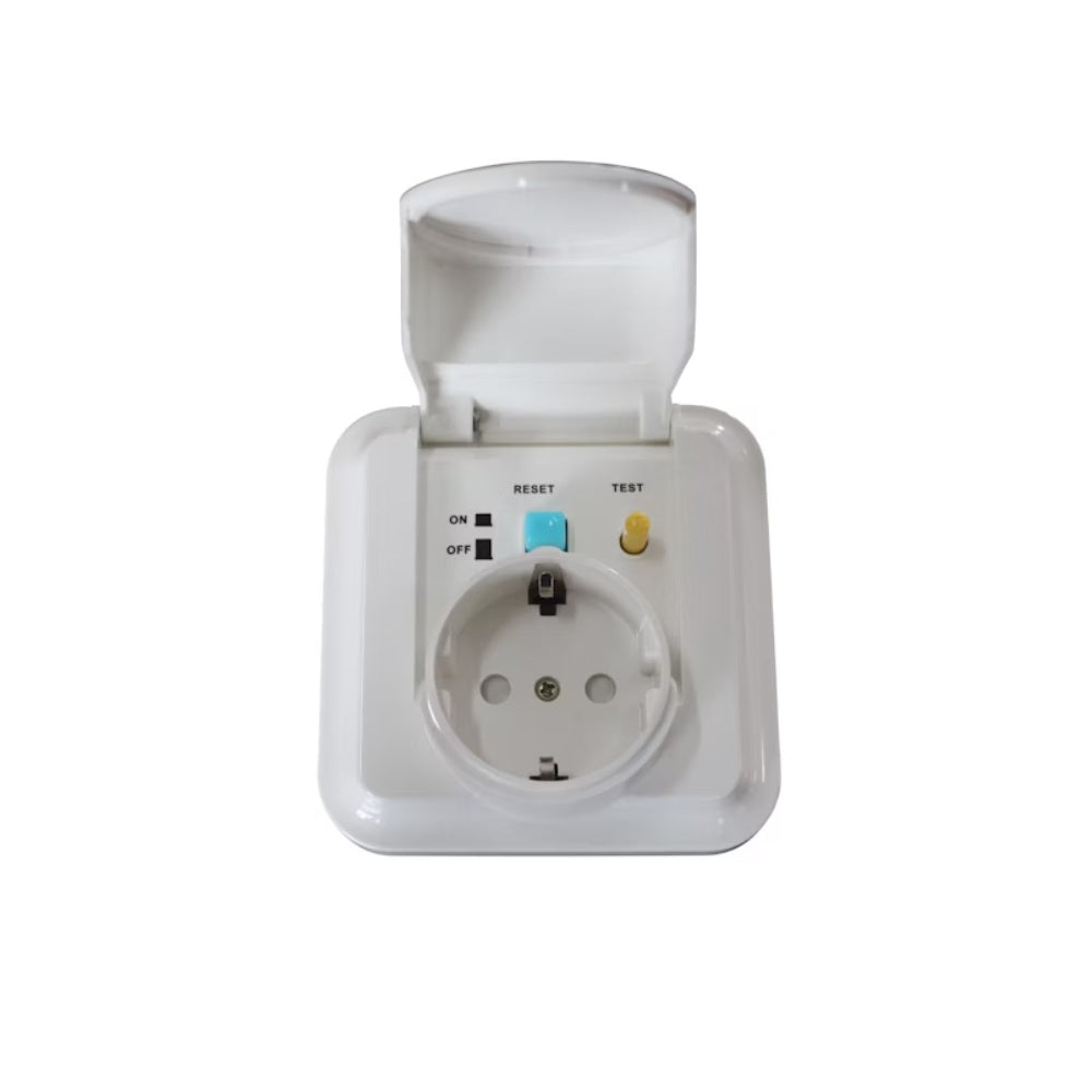 Vikavirtapistorasia Opal, IP44, 30mA, 16A, uppo