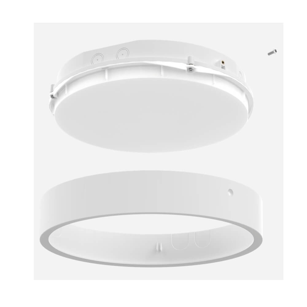 Pinta-asennusvalaisin Ledvance Bulkhead Round 300, 10-17W, IP65, valkoinen