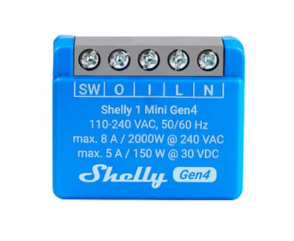 Shelly 1 Mini Gen4 ohjelmoitava rele