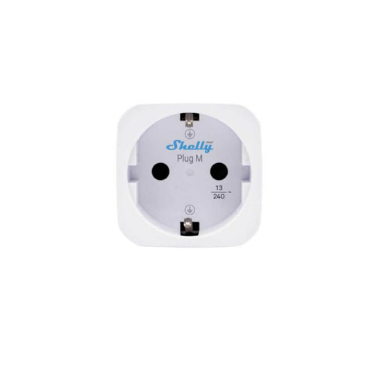 Älypistorasia Shelly Plug M Gen3, 13A, WiFi, valkoinen