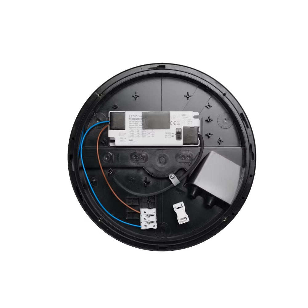 Seinä/kattovalaisin Onnline Onnwall 275mm, 9-23W, IP65, musta