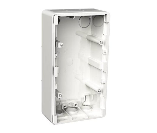 Asennusrasia Schneider Electric Exxact 2-osainen Pintakojerasia IP44 44mm Valkoinen