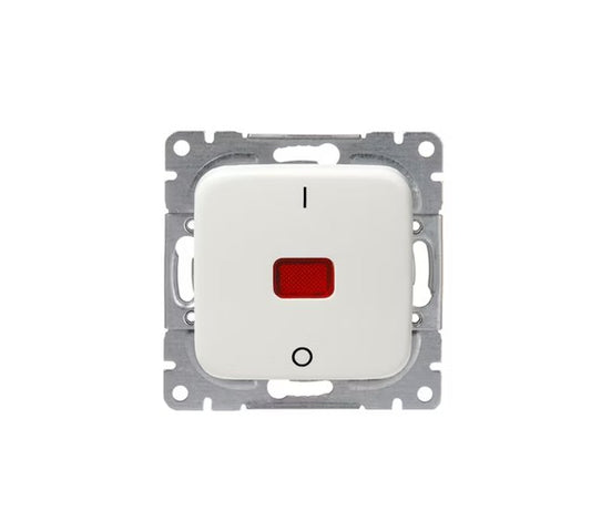 Kytkin ABB Jussi 2 16AX 250V IP21 UKJ 0x Merkkivalo Valkoinen