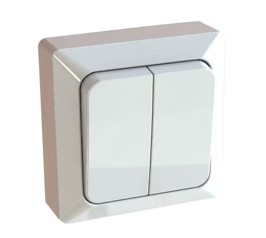 5-kytkin Opal Pinta 16A 250V IP20 Valkoinen