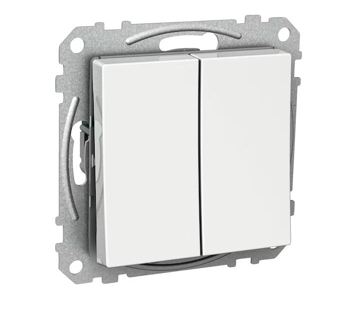 Kytkin Schneider Electric Exxact 5 16A IP21 2x UKJ Valkoinen