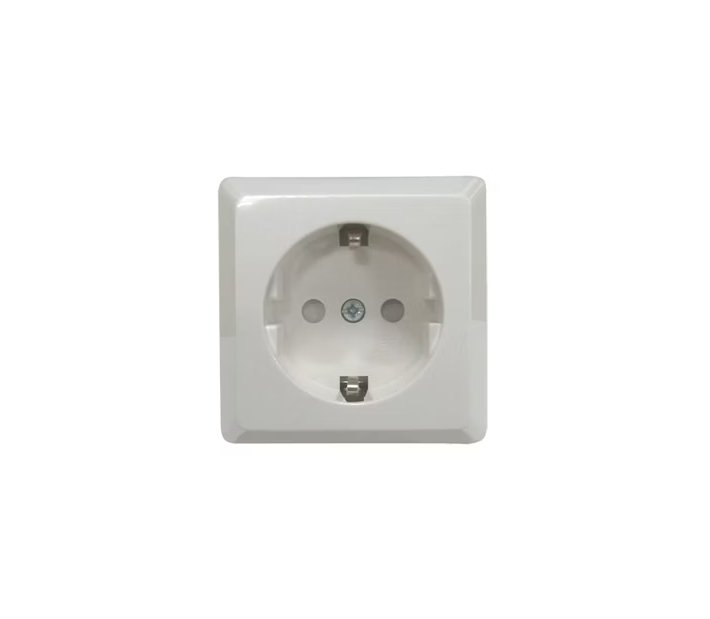 Pistorasia Opal Pinta 1-osainen 16A 250V IP20 PPR Valkoinen