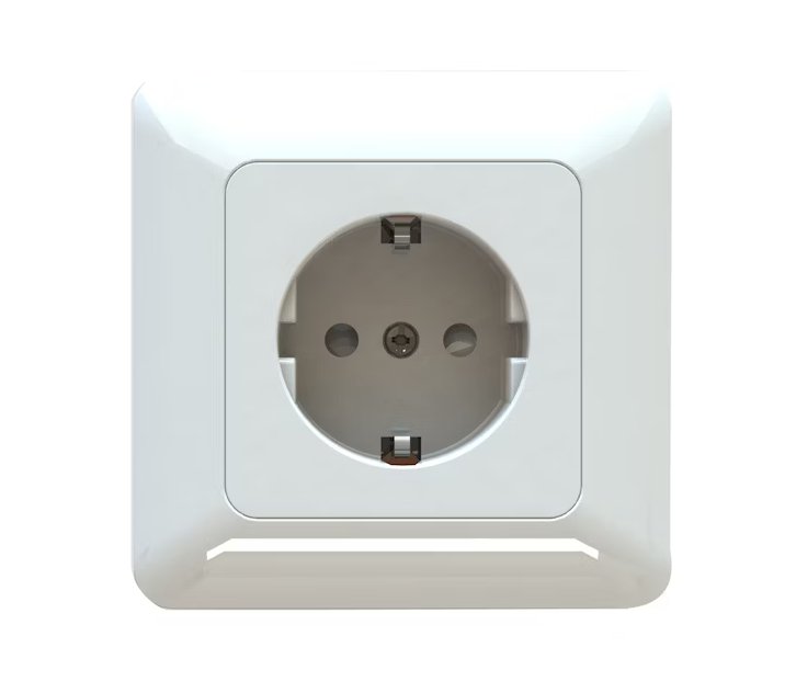 Pistorasia Opal Uppo 1-osainen 16A 250V IP20 Valkoinen