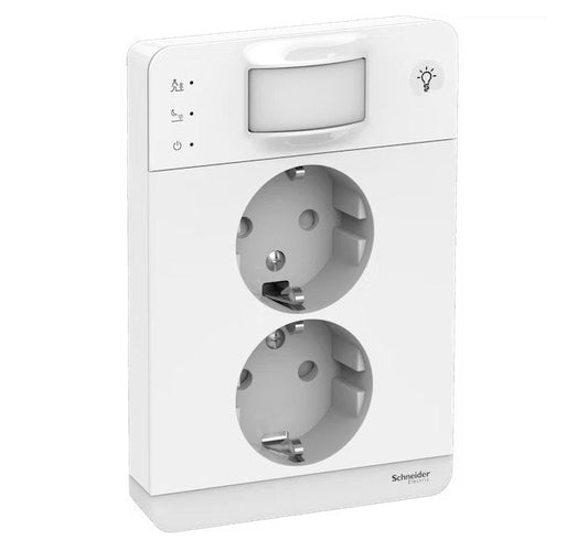 Pistorasia Schneider Electric Exxact 2-osainen UPJ Liiketunnistin 160 Valkoinen